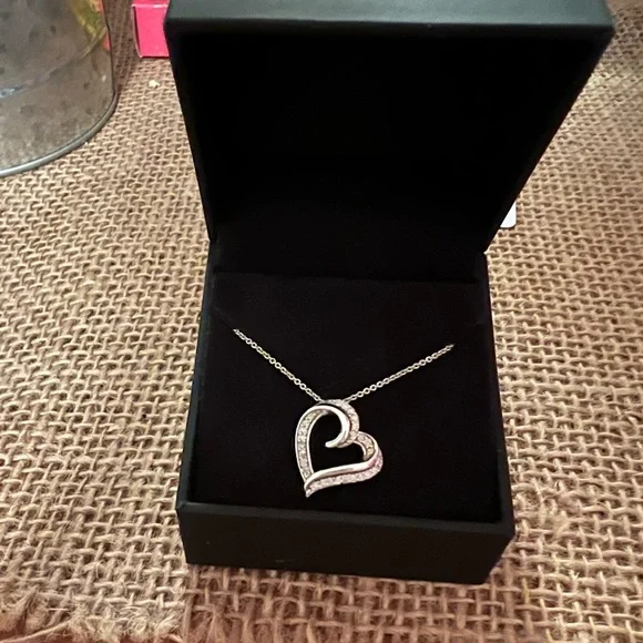 Heart Necklace Zales Herringbone Chain Zales Jewelry Zales